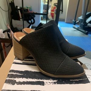 Dolce Vita Woodblock Heel Mules